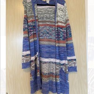 American Rag boho hooded long cardigan